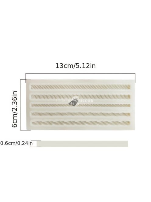 Fonott kötél szilikon forma