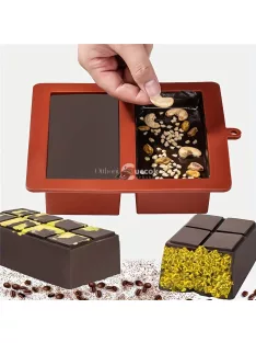   Sokoldalú szilikon csokoládé forma dubai csoki készítéshez