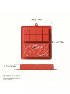   Sokoldalú szilikon csokoládé forma dubai csoki készítéshez