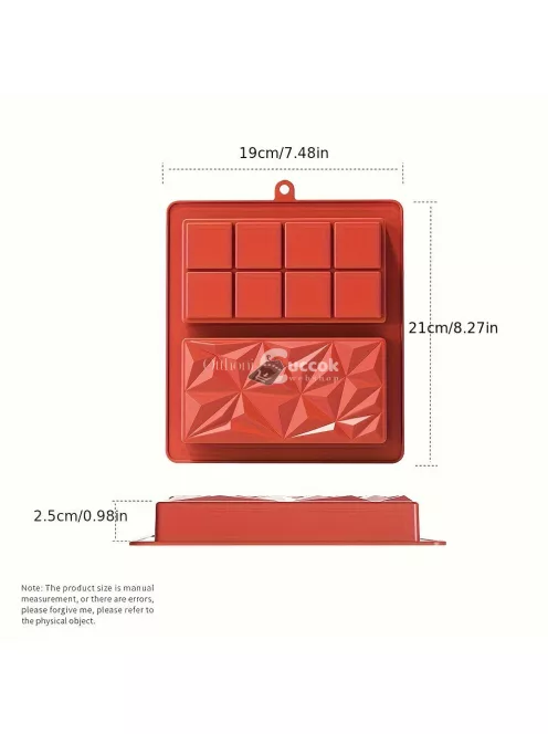 Sokoldalú szilikon csokoládé forma dubai csoki készítéshez