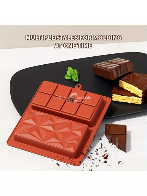 Sokoldalú szilikon csokoládé forma dubai csoki készítéshez