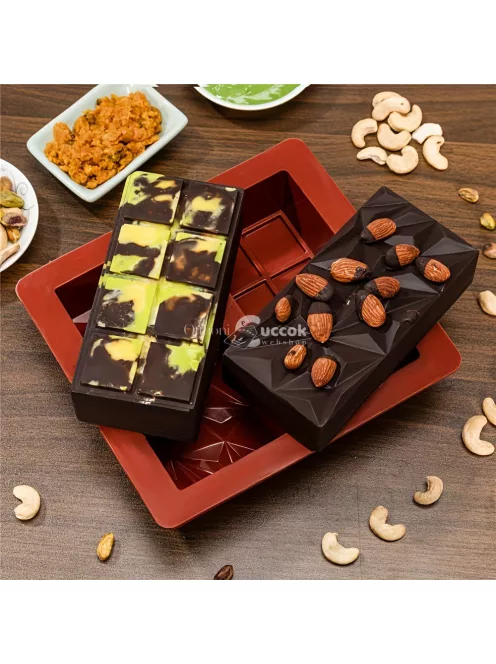 Sokoldalú szilikon csokoládé forma dubai csoki készítéshez