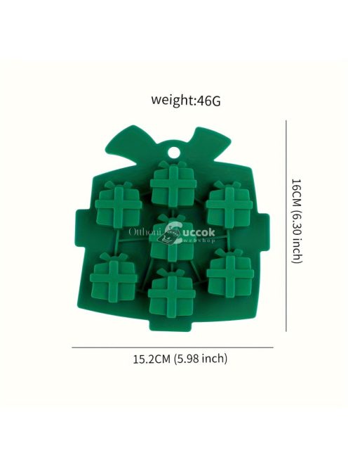 Karácsonyi témájú szilikon sütőforma - Kreatív ajándék alakú formák