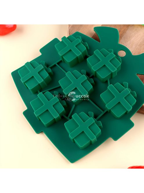 Karácsonyi témájú szilikon sütőforma - Kreatív ajándék alakú formák