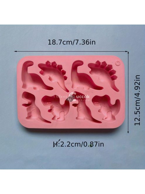 1db Aranyos Dinoszaurusz Szilikon Forma