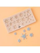 Karácsonyi hópehely szilikon öntőforma csokoládéhoz és muffinokhoz