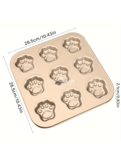 9-üregű macskamancs sütőforma