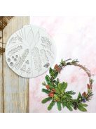 Szilikon sütőforma karácsonyra és ünnepekre - Levél, fa, fenyőtoboz minták