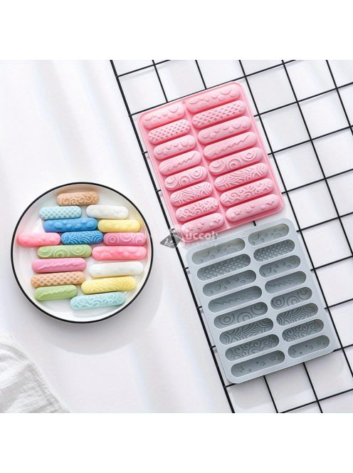 16-üreges szilikon csokoládé szalag forma