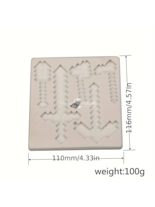 Szilikon Minecraft Kard És Fejsze Forma