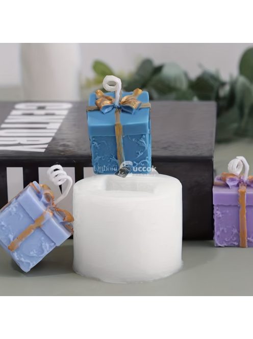 Karácsonyi ajándékdoboz szilikon forma