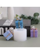 Karácsonyi ajándékdoboz szilikon forma