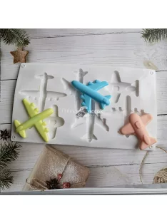 6 üreges szilikon repülőgép alakú forma