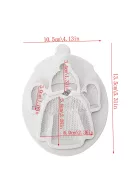 3D kötött ruházat csokoládé forma tortadíszítéshez és sütéshez