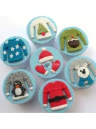 3D kötött ruházat csokoládé forma tortadíszítéshez és sütéshez