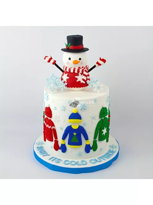 3D kötött ruházat csokoládé forma tortadíszítéshez és sütéshez