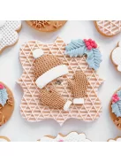 3D kötött ruházat csokoládé forma tortadíszítéshez és sütéshez