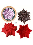 Nagyméretű hópehely szilikon sütőforma