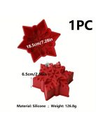 Nagyméretű hópehely szilikon sütőforma