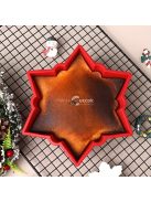 Nagyméretű hópehely szilikon sütőforma