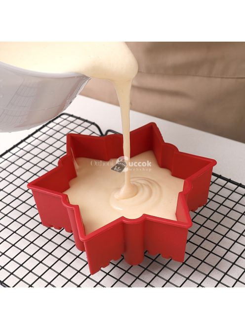 Nagyméretű hópehely szilikon sütőforma