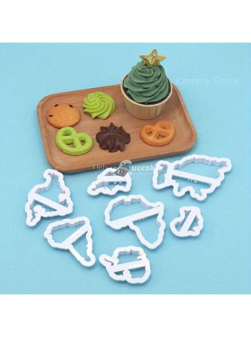 7 darabos Világtérkép Süteményszaggató Készlet