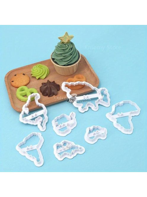 7 darabos Világtérkép Süteményszaggató Készlet