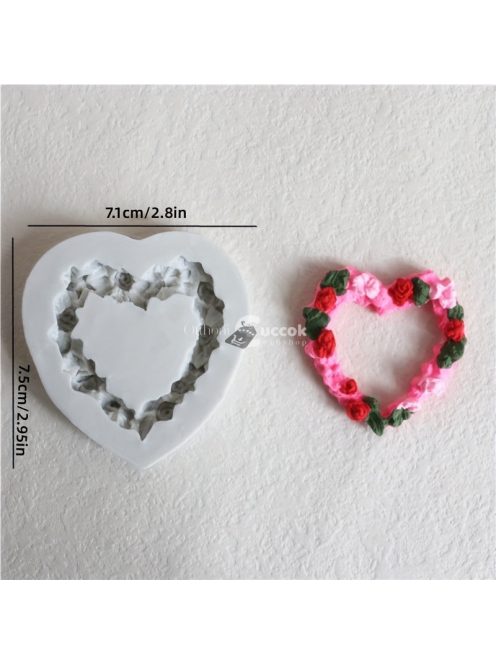 3D szilikon rózsafüzér forma