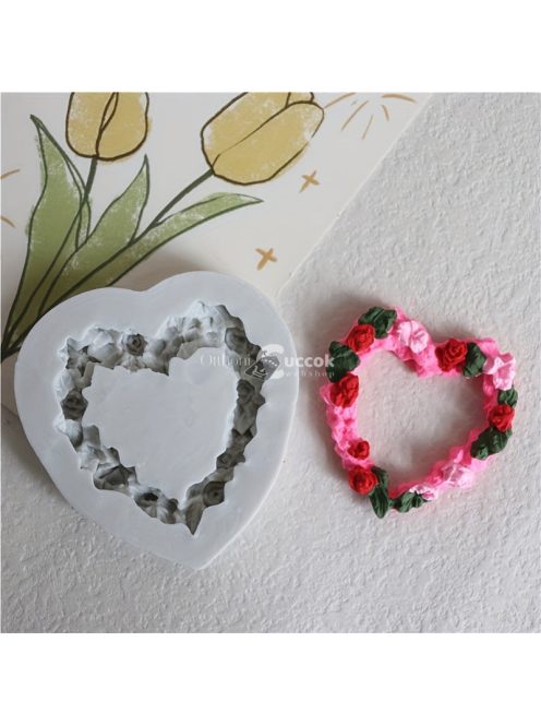 3D szilikon rózsafüzér forma