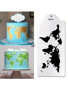 Map Shape tortasablon, tortadíszítő sablon forma