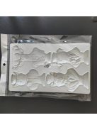 BPA-mentes szilikon fondant forma - Szarvas, macska és kutya úriember alakzatok