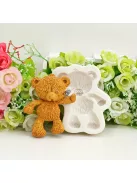 Aranyos medve szilikon öntőforma sütéshez