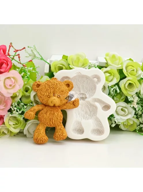 Aranyos medve szilikon öntőforma sütéshez