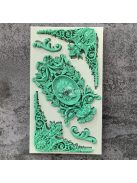 Szilikon Fondant Forma klasszikus Kameóval és díszes kerettel