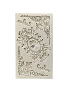 Szilikon Fondant Forma klasszikus Kameóval és díszes kerettel