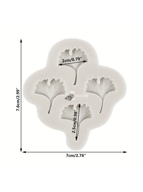 Trópusi Ginkgo és Pálmalevél Szilikon Öntőforma
