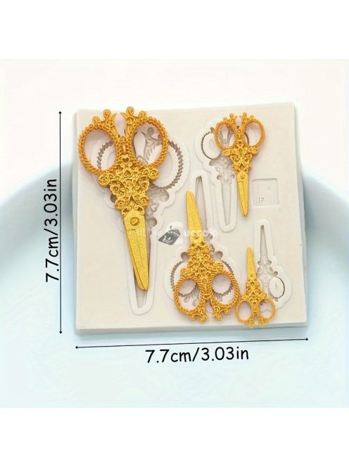 Szilikon olló formák fondantból