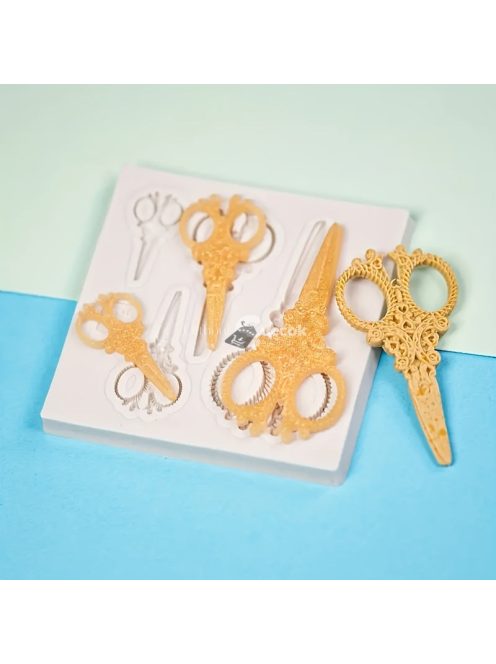 Szilikon olló formák fondantból