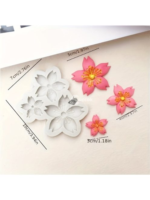 Cseresznyevirág szilikon formakészlet