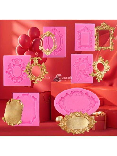 Szilikon csokoládéformák - Vintage keret design