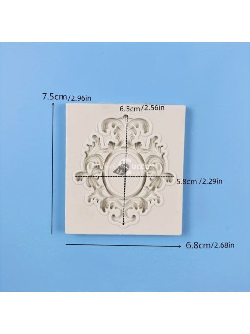 Szilikon csokoládéformák - Vintage keret design