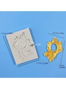 Szilikon csokoládéformák - Vintage keret design