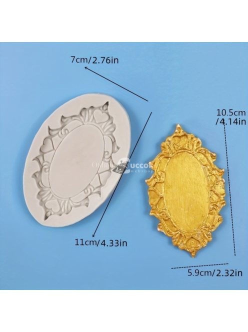 Szilikon csokoládéformák - Vintage keret design