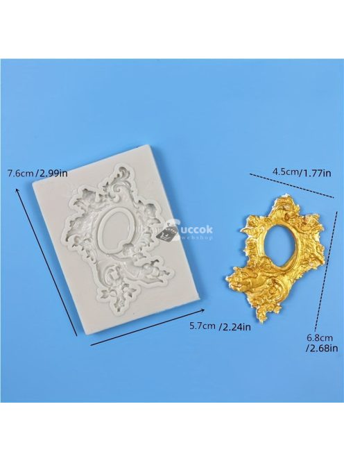 Szilikon csokoládéformák - Vintage keret design