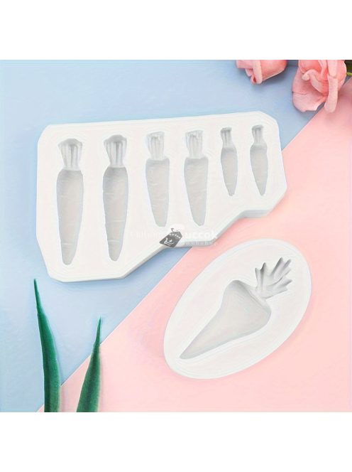 Aranyos Répa Szilikon Öntőforma Tortadíszítéshez