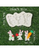 Aranyos Répa Szilikon Öntőforma Tortadíszítéshez