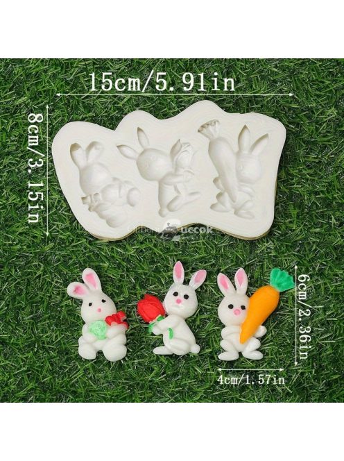 Aranyos Répa Szilikon Öntőforma Tortadíszítéshez