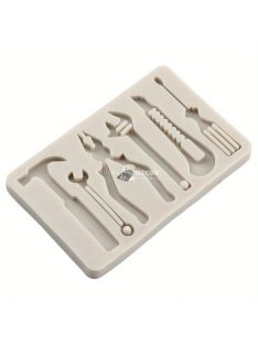   Sütőszilikon Öntőforma Készlet - Csavar, Kalapács és Csavarkulcs Alakzatok