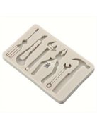 Sütőszilikon Öntőforma Készlet - Csavar, Kalapács és Csavarkulcs Alakzatok