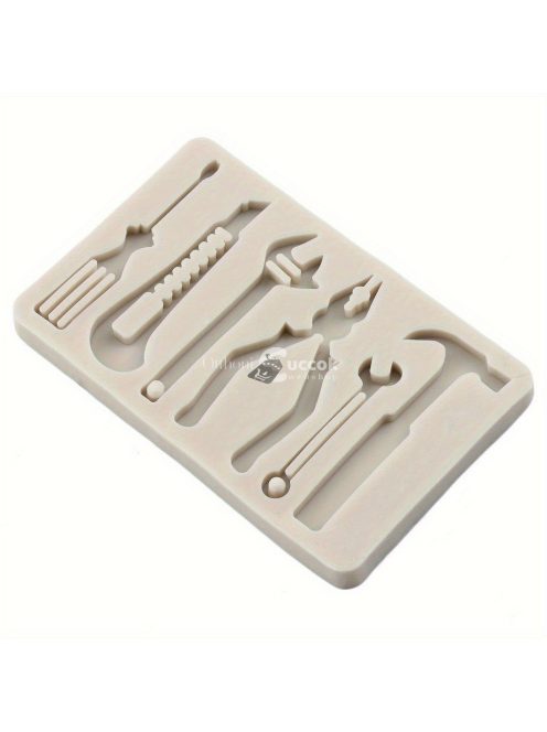 Sütőszilikon Öntőforma Készlet - Csavar, Kalapács és Csavarkulcs Alakzatok